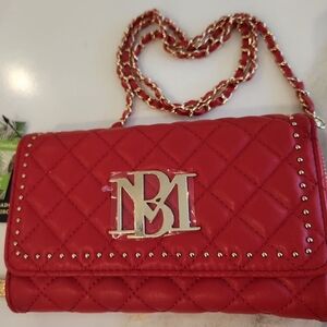 Great Valentines gift! Red Bag! Studs! Crossbody or clutch